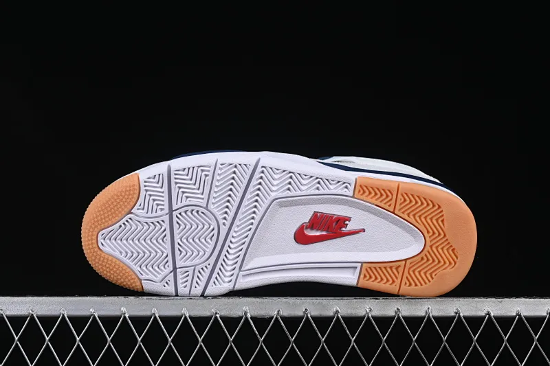 All categories Air Jordan Jordan series basketball shoes Air Jordan 4 GX foreign trade version Nk SB x Air Jordan 4 "Navy" AJ4 Joe 4 joint white and blue DR5415-100